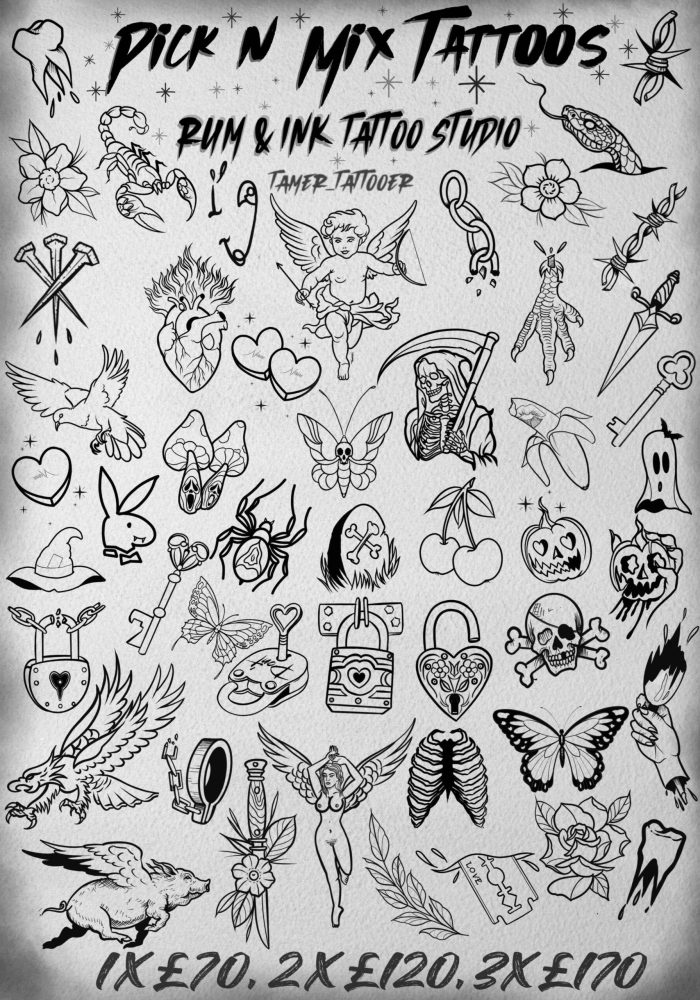 Pick and mix tatoos